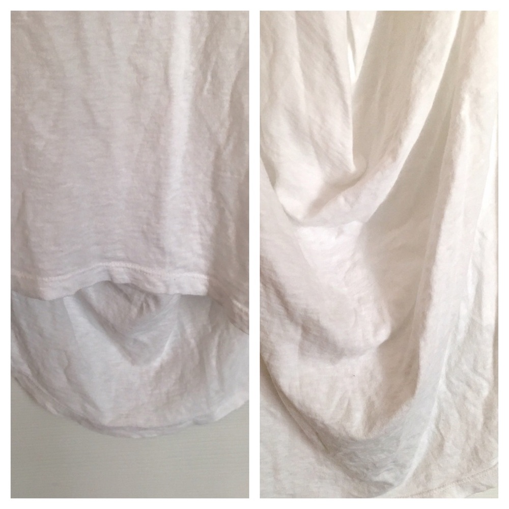 {Theory} Crisp 100% Peruvian Cotton Drape Tank Top - Picture 7 of 8
